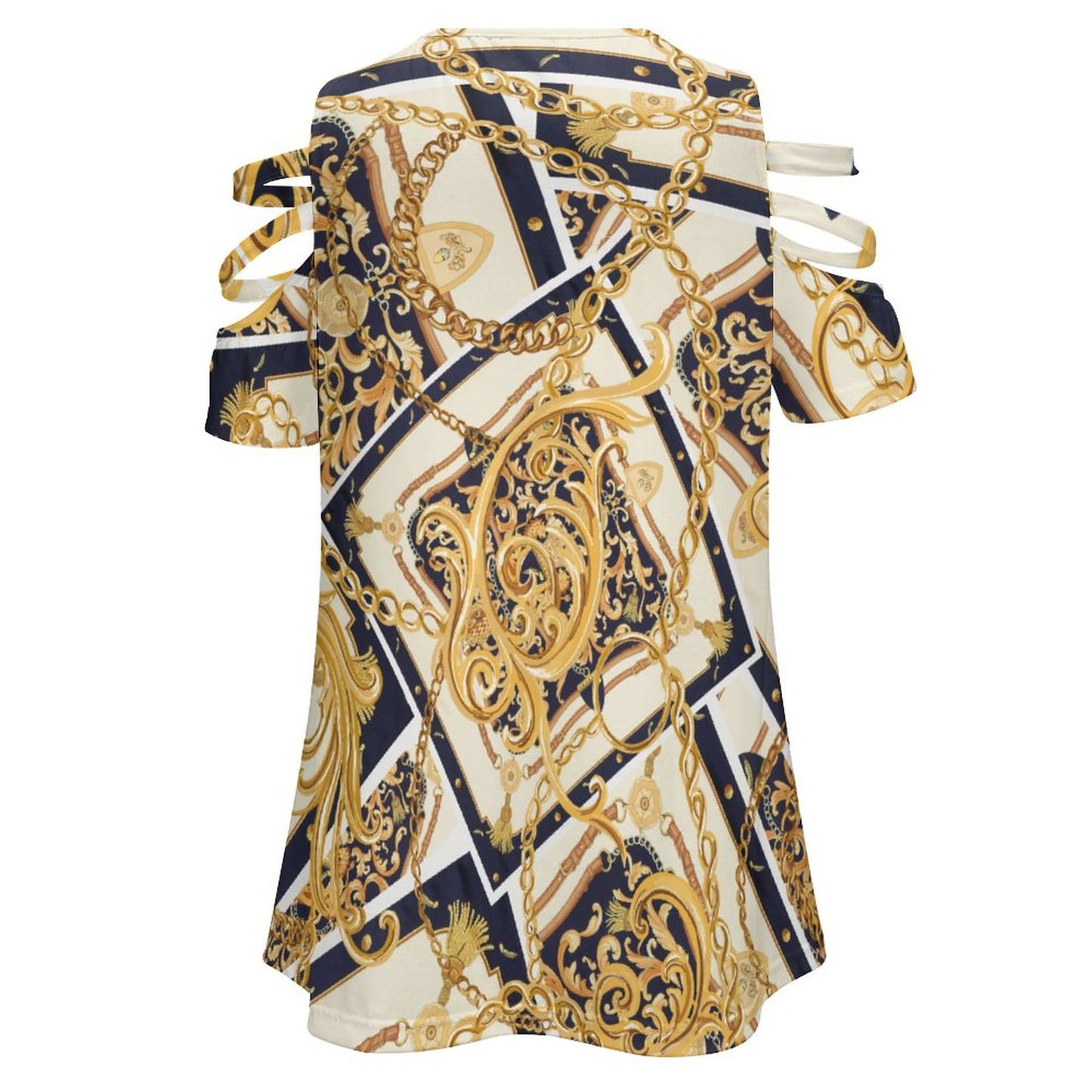 Blusa Túnica Hombros Descubiertos con Cierre | Top Personalizable