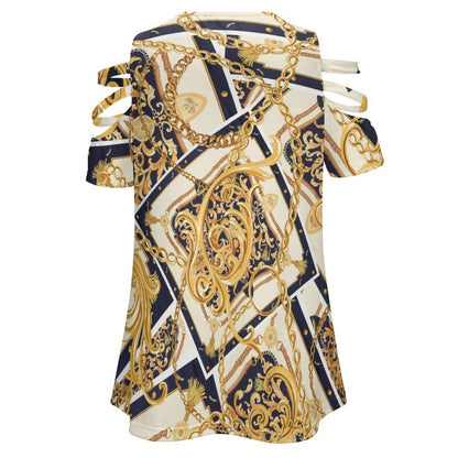 Blusa Túnica Hombros Descubiertos con Cierre | Top Personalizable