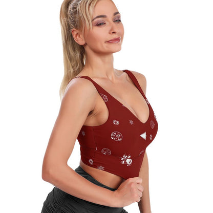 Top Deportivo Personalizado Cuello en U | Soporte Medio Athleisure