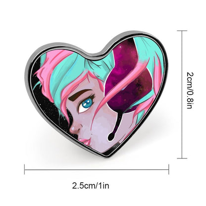 Pin de Corazón Personalizado con Foto | Broche Metálico Petite