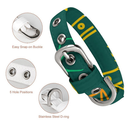 Collar Personalizado de Tela Oxford para Perros Pequeños y Cachorros