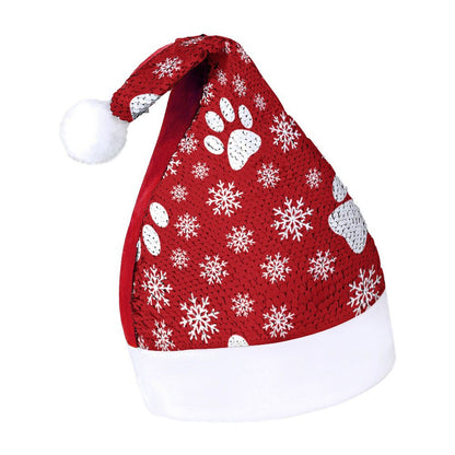 Revela la Magia: Gorro de Navidad de Lentejuelas con Diseño Secreto