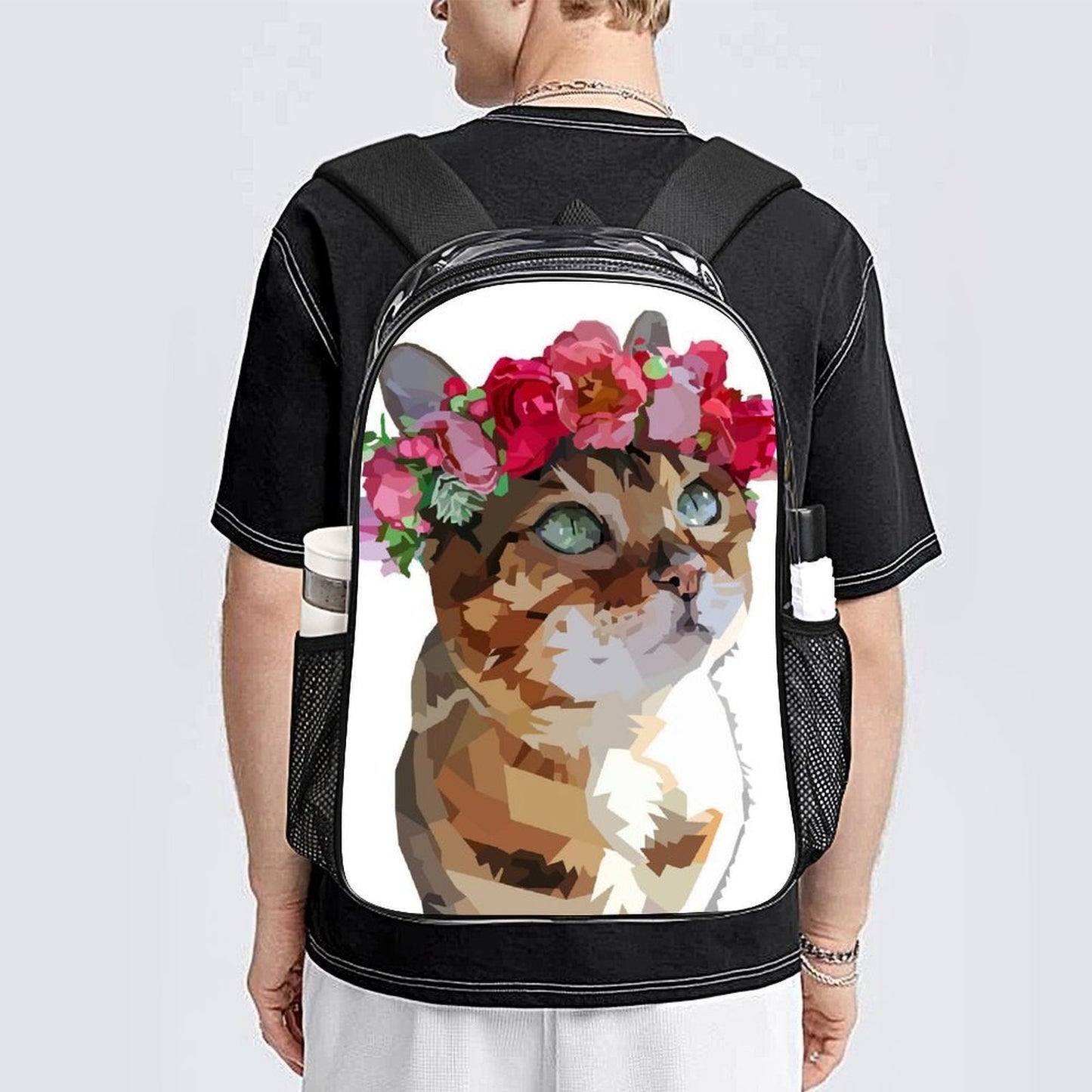 Mochila Transparente Personalizada de 17 Pulgadas para Uso Rudo