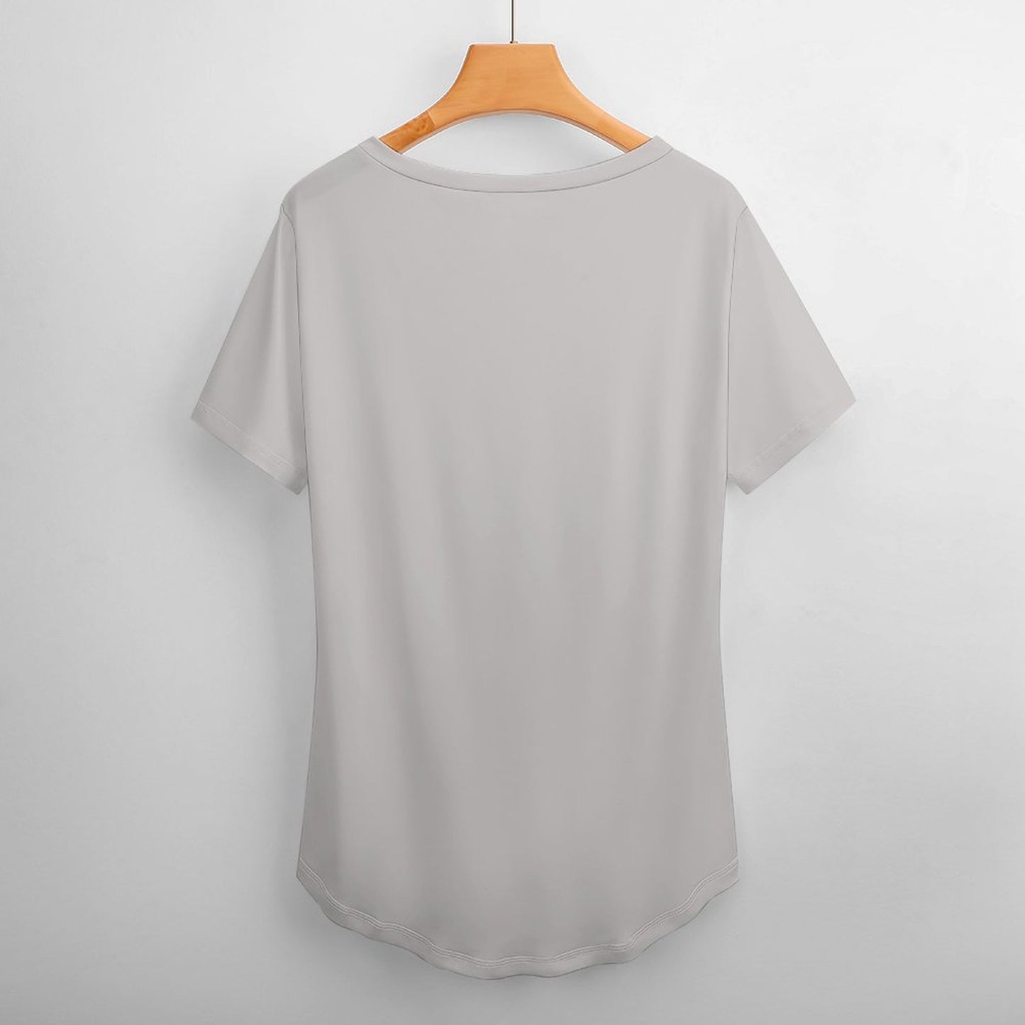 Playera Holgada Cuello en V Personalizada | Corte Relajado para Mujer