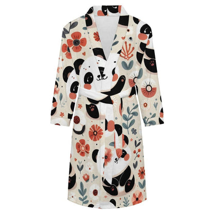 Adult Nightgown Panda, Red