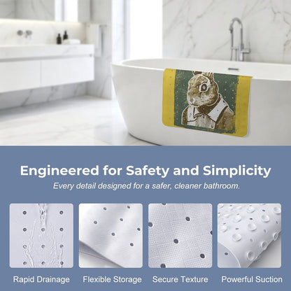 Tapete Antiderrapante Personalizado para Baño con Ventosas