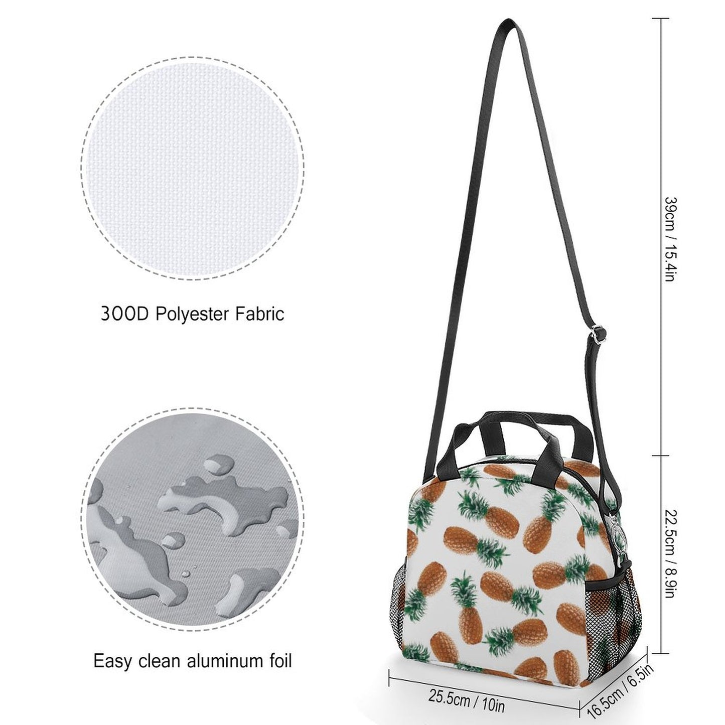 Lonchera Térmica Crossbody Personalizada | Bolsa Almuerzo Correa Larga
