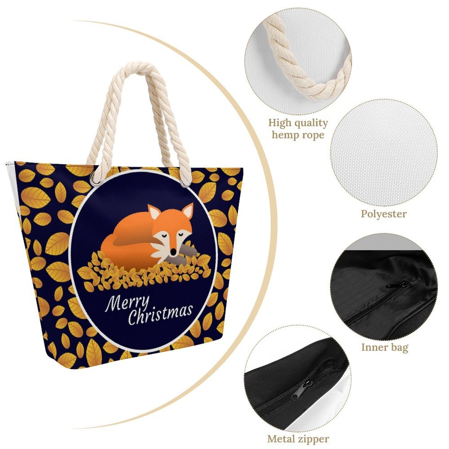 Bolsa de Hombro Personalizada | Tote Bag Grande con Tu Diseño
