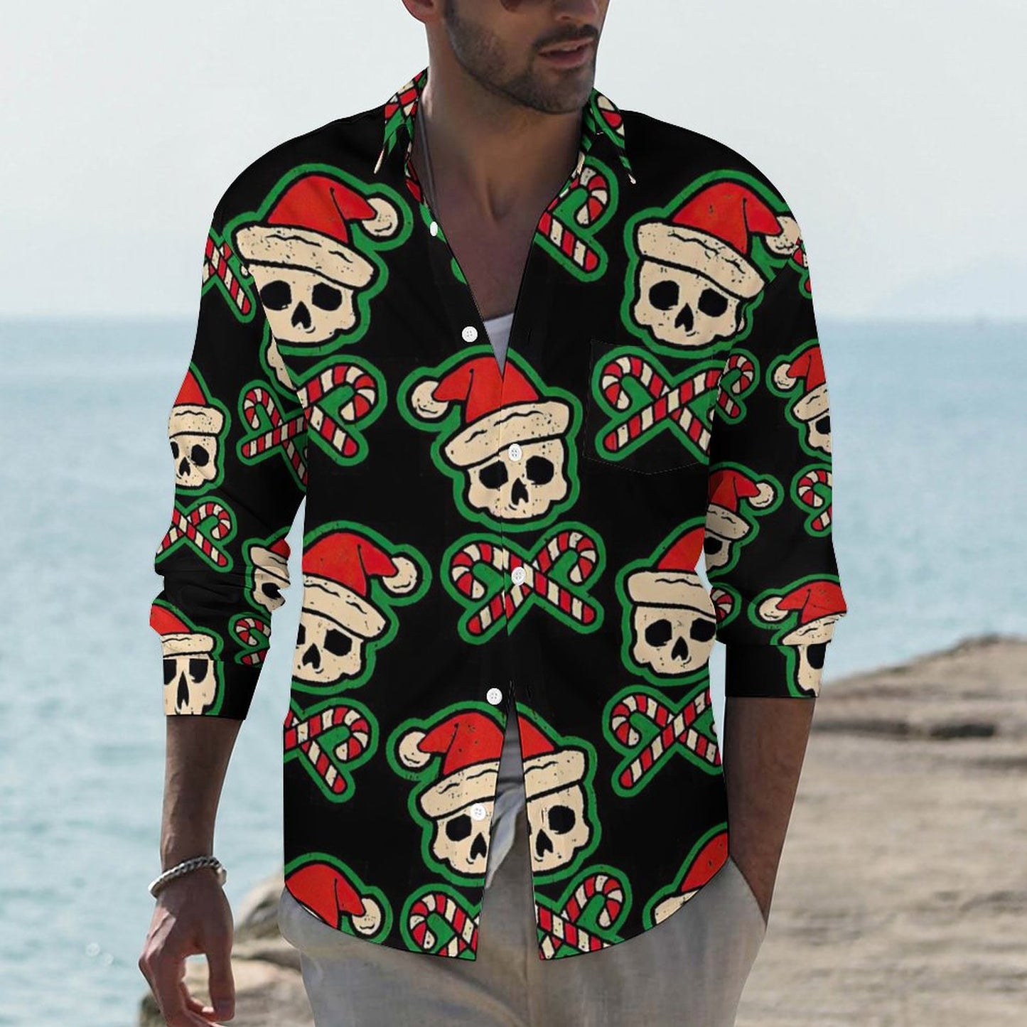 Camisa Hombre 4-Way Stretch | Botones y Bolsillo S-6XL