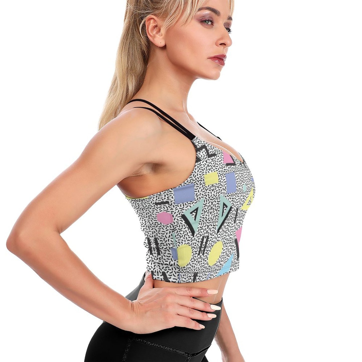Top Deportivo Corto con Relleno | Crop Top Yoga Sin Aros