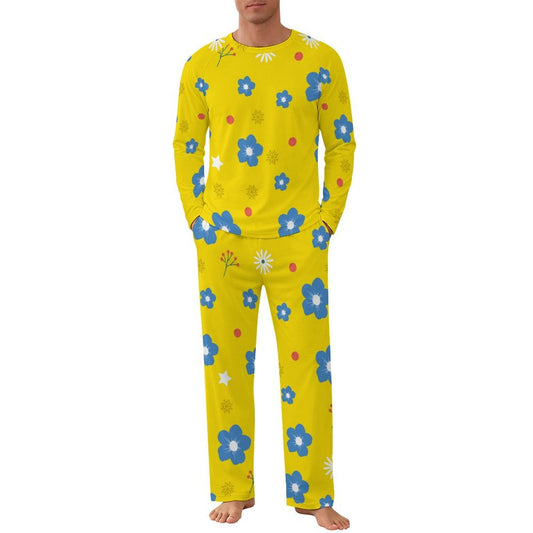Conjunto de Pijama Personalizada para Hombre con Mangas Raglán y Bolsillos