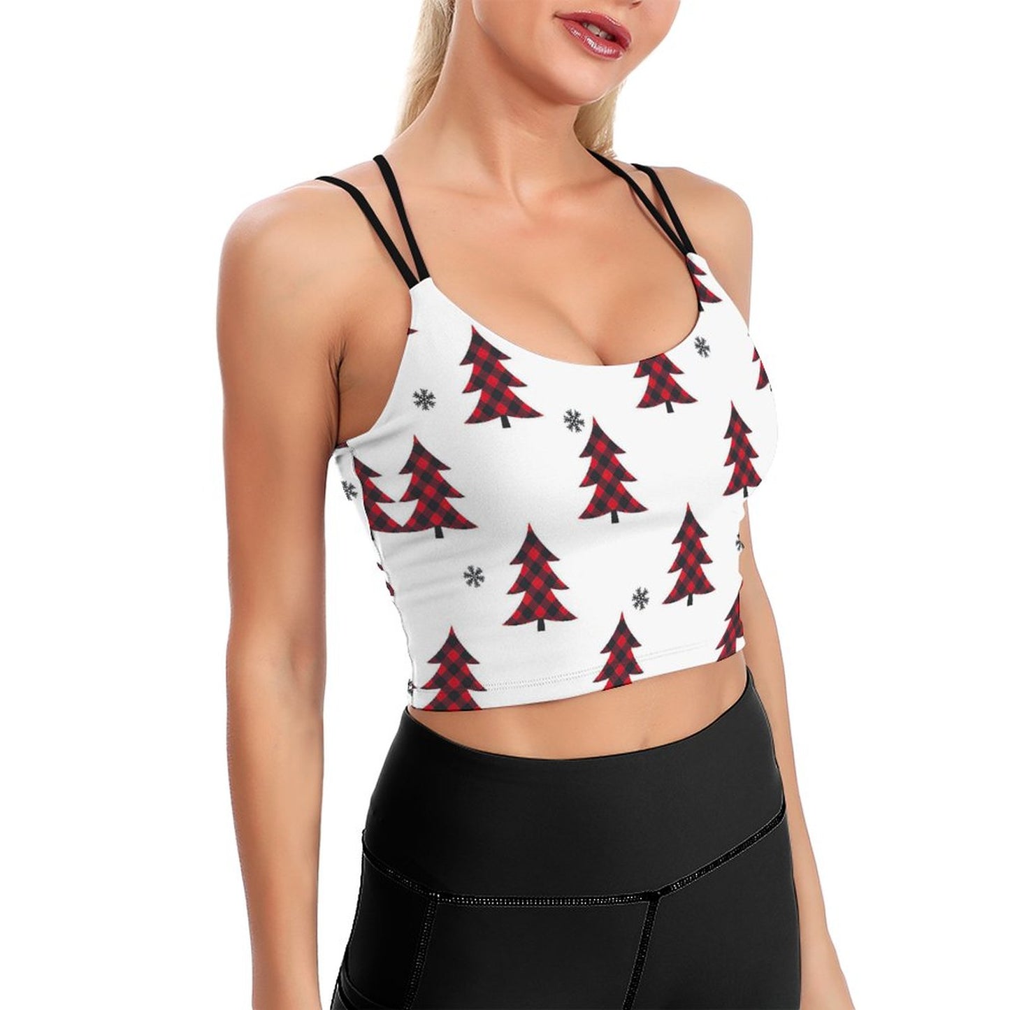 Top Deportivo Crop 2-en-1 | Sin Varillas + Relleno S-2XL