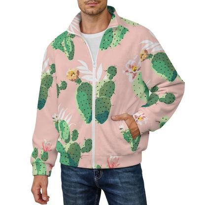 Fleece Jacket Cactus, Tropical, Pink