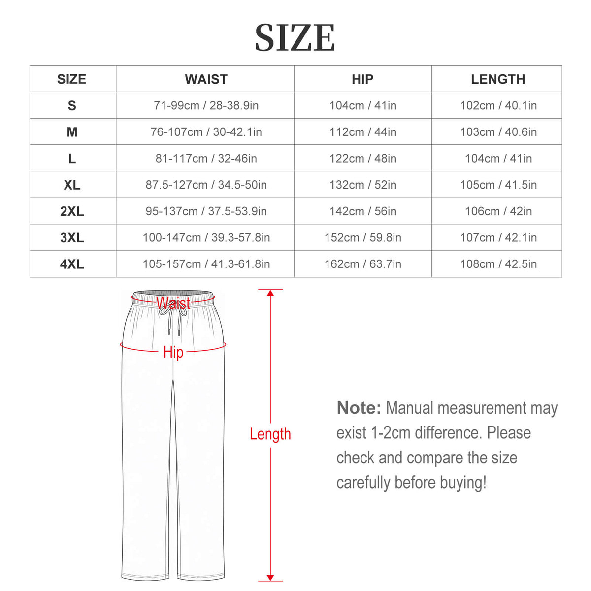 Pijama Personalizable de Manga Larga para Hombre con Bolsillos