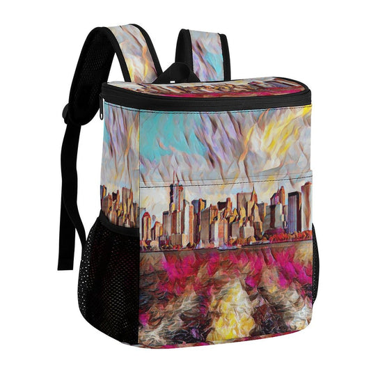 Mochila Hielera Personalizada de Tela Resistente con Impresión a Todo Color