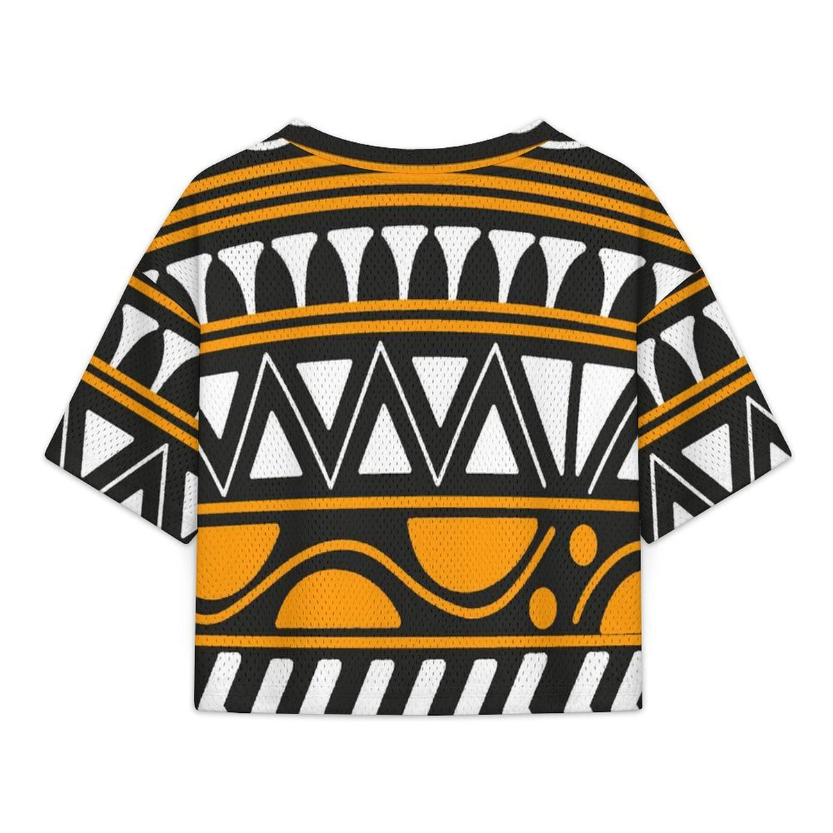 Short V-neck Top African Pattern
