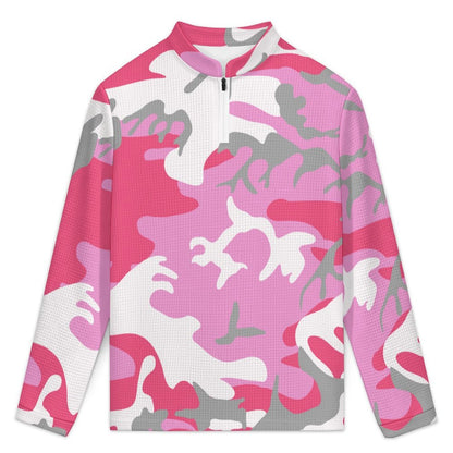 Sudadera Hombre Cuello Alto Medio Cierre Tejido Waffle Personalizable