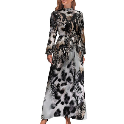 Vestido Maxi Cuello Alto Personalizado | Moda Modesta y Elegante