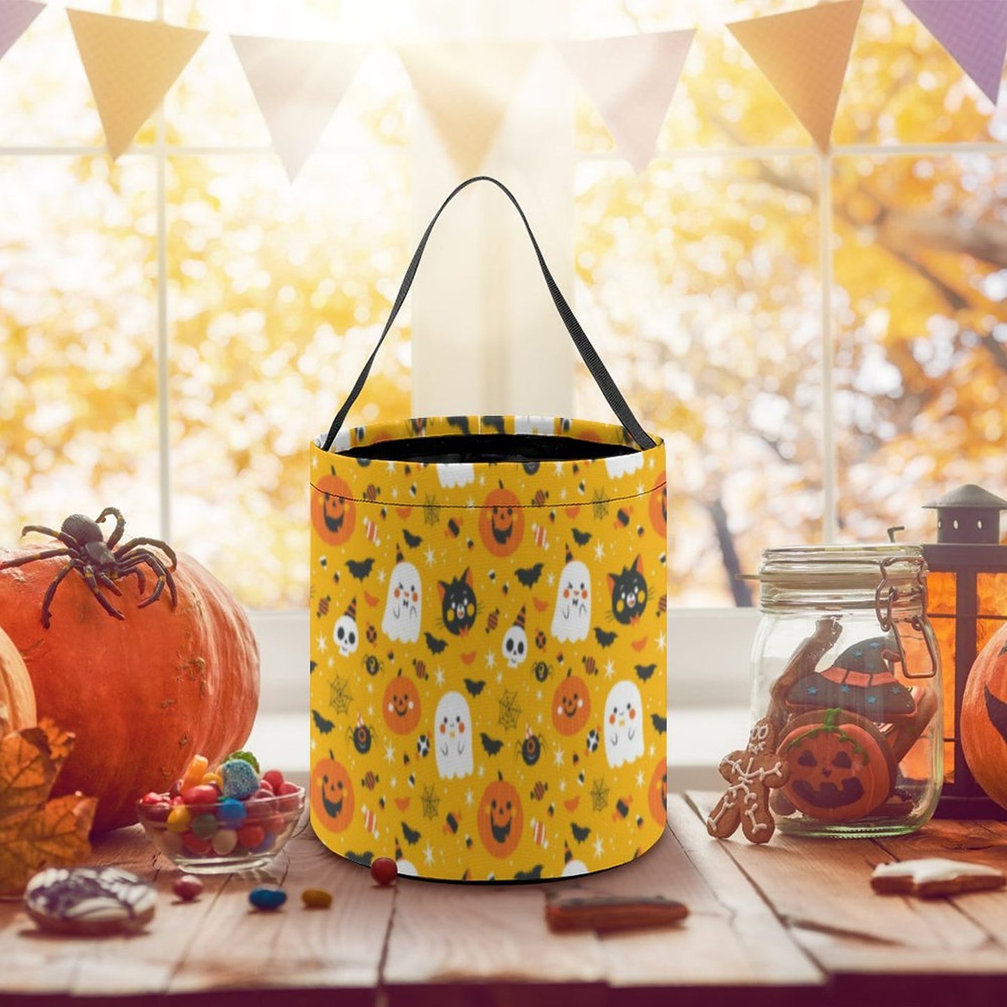 Bolsa de Dulces Halloween Personalizada | Tote Bag Trick-or-Treat Niños