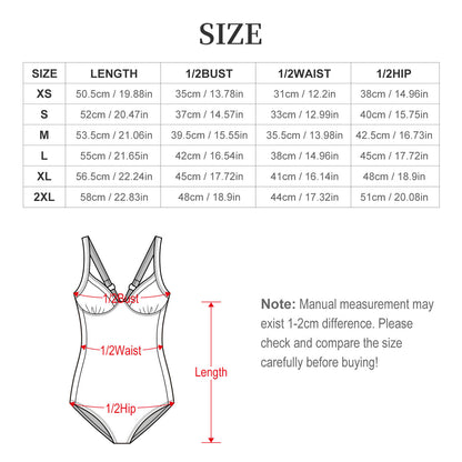 Traje de baño de una pieza personalizable en poliéster y elastano con copas removibles