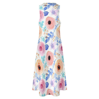 Vestido Largo Sin Mangas que Estiliza | Elegancia Sin Esfuerzo