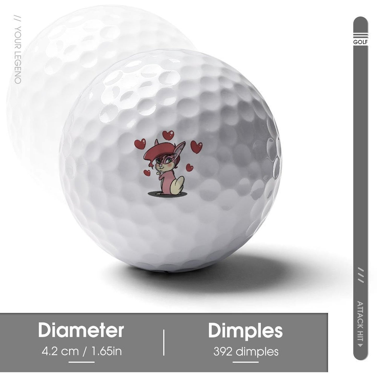 Pelotas de Golf Personalizadas | Impresión Doble Cara y Durables