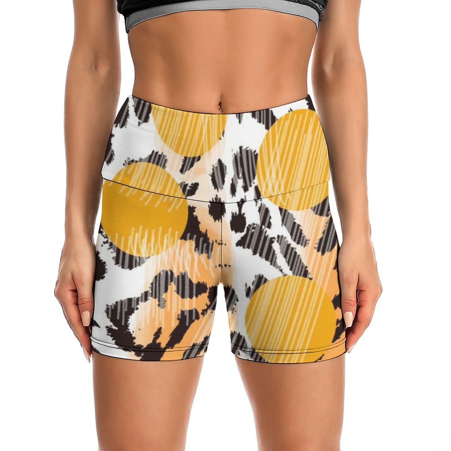 Shorts Yoga Personalizados Mujer | Cintura Alta y Tacto Seda | Biker Shorts