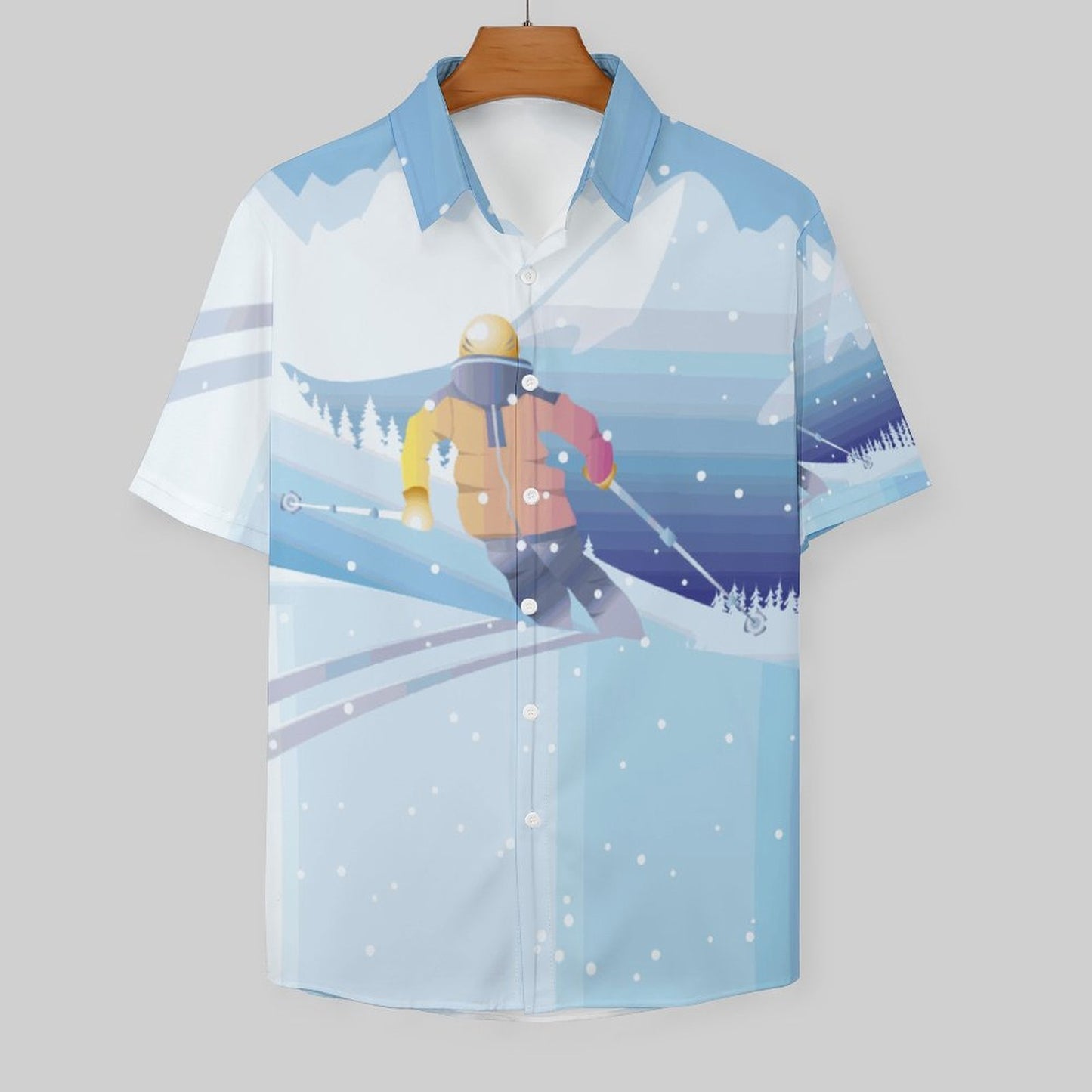 Pocket Less Short Sleeved Shirt Skiing, Winter Sports