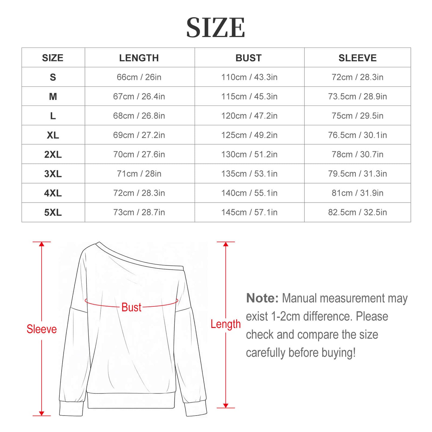 Sudadera Personalizable de Hombros Descubiertos para Mujer