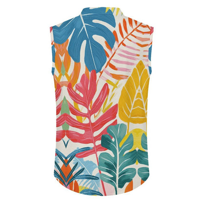 Camisa Sin Mangas para Hombre | Botones y Diseño Personalizado