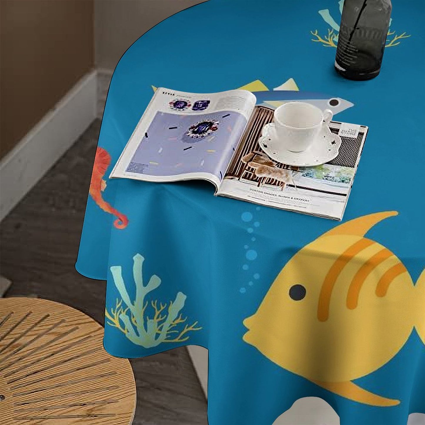 Mantel Redondo Personalizado | Transforma tu Mesa en una Obra de Arte