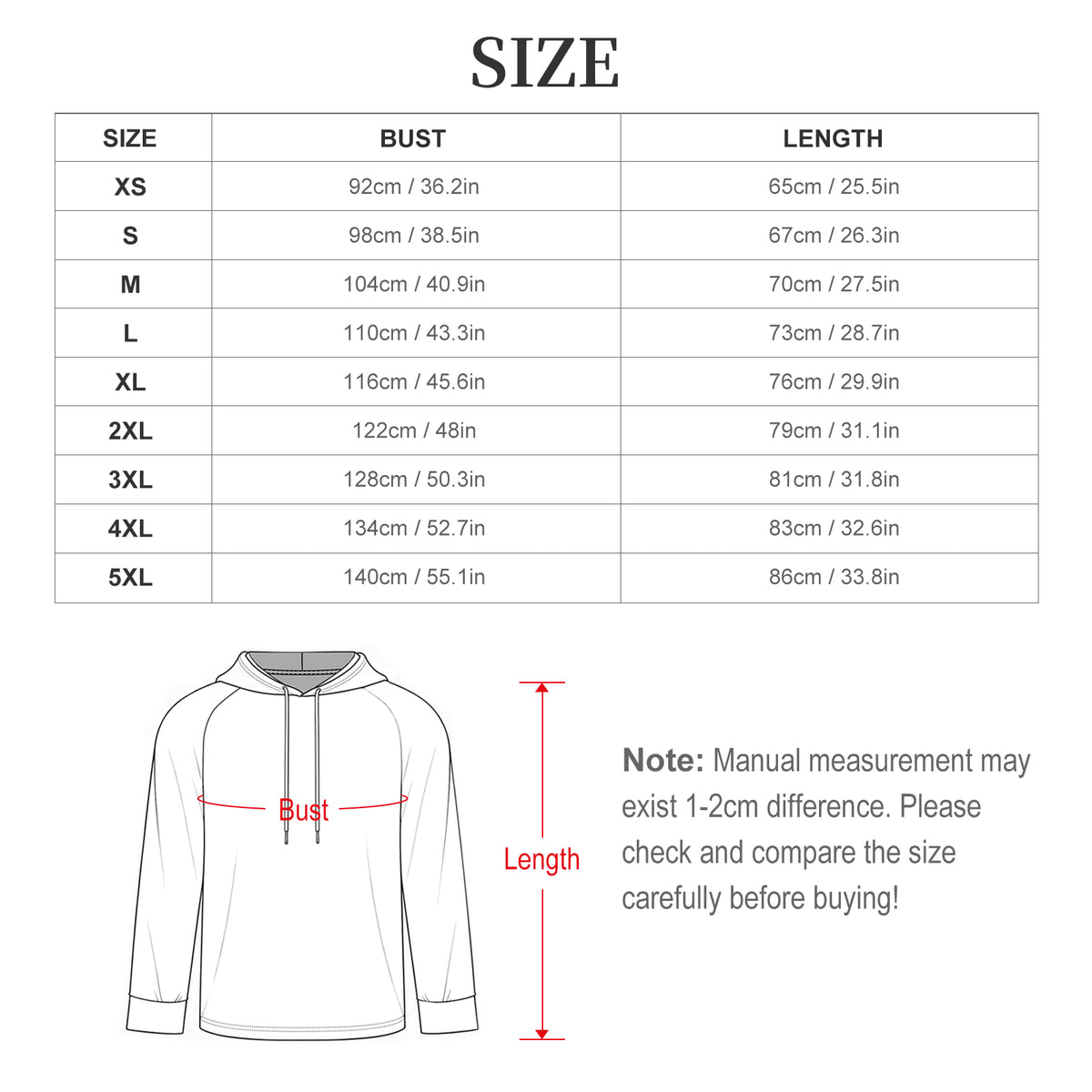 Sudadera con Capucha y Manga Ranglán Holgada para Hombre