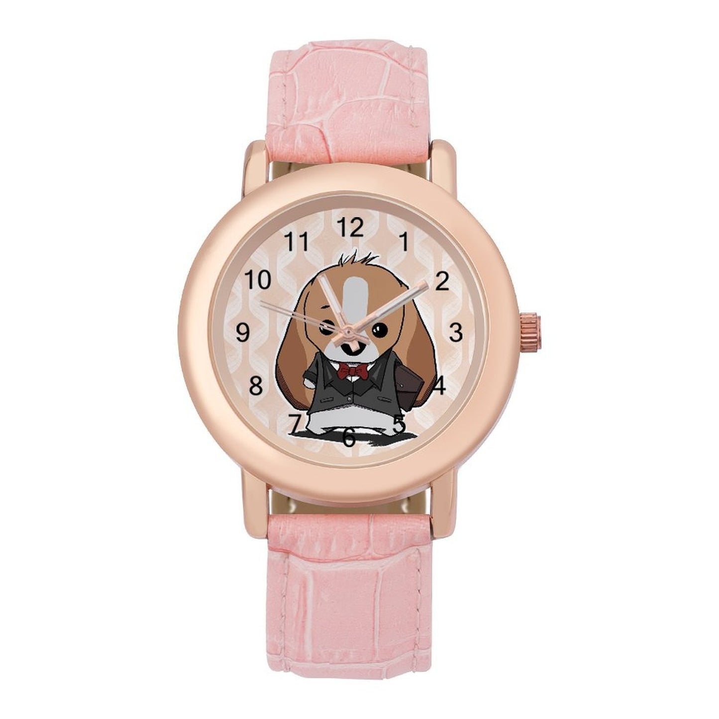 Reloj de Piel Genuina Personalizado con Foto | Correa Rosa para Mujer