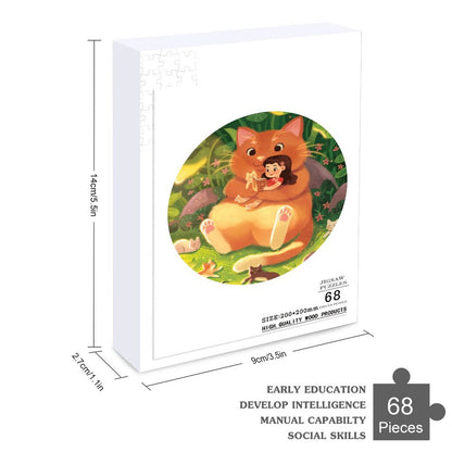 Rompecabezas de Madera Personalizado | Piezas Irregulares y Formas de Animales