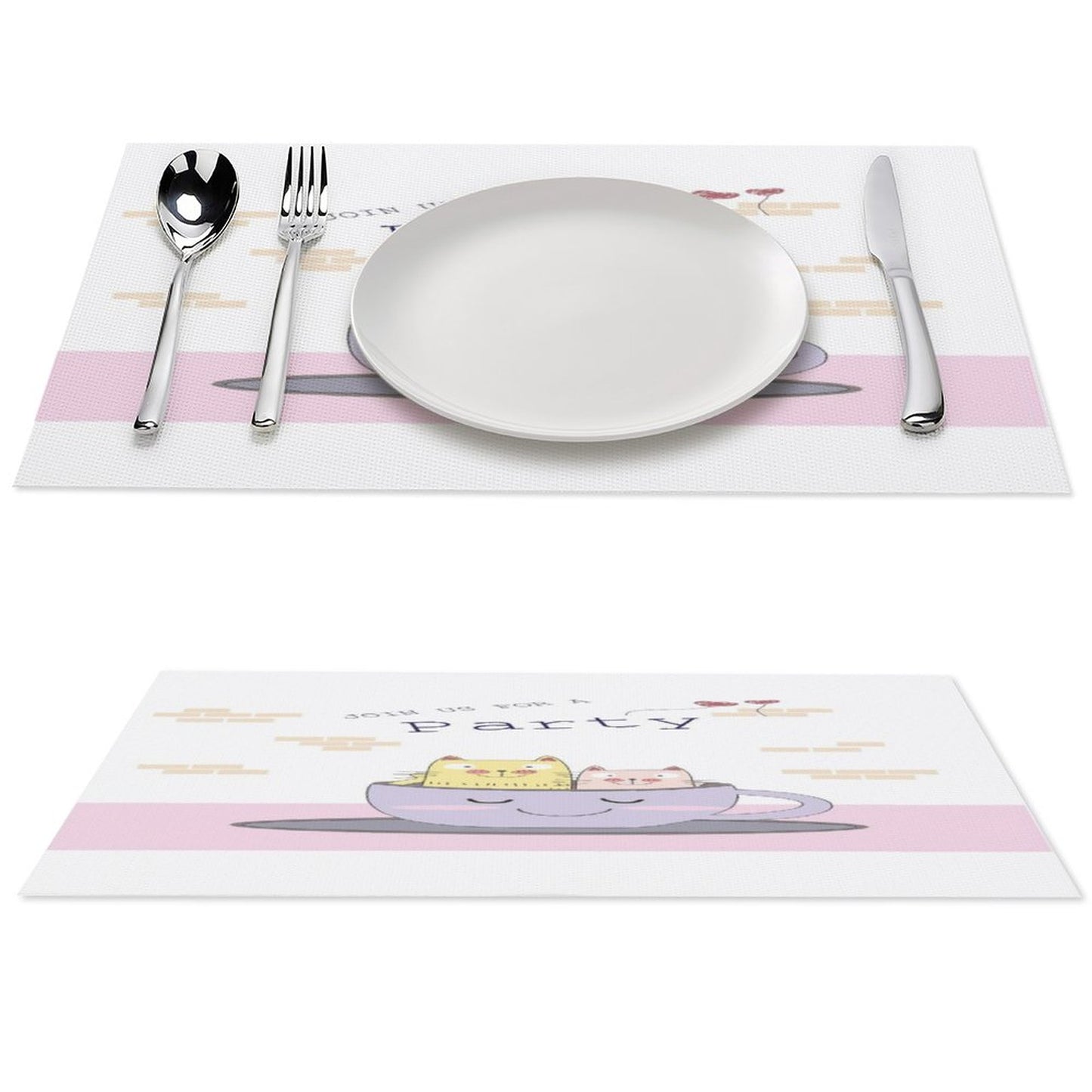 Manteles Individuales de PVC Tejido Personalizados | Lavables y Resistentes al Calor