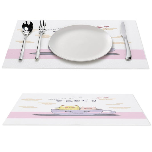 Manteles Individuales de PVC Tejido Personalizados | Lavables y Resistentes al Calor