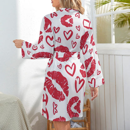 Bata Kimono Personalizada | Ropa de Descanso Satinada & Bata de Novia