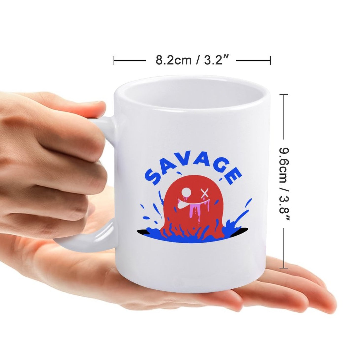 Taza de Cerámica Blanca Personalizada 11oz | Impresión HD