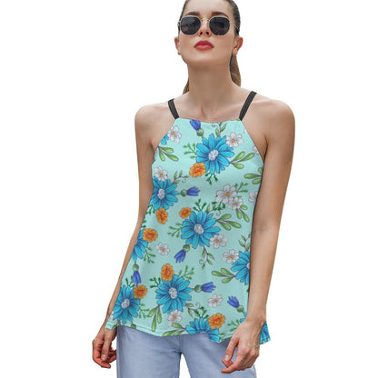 Top Halter Personalizado de Mujer | Blusa Holgada con Amarre