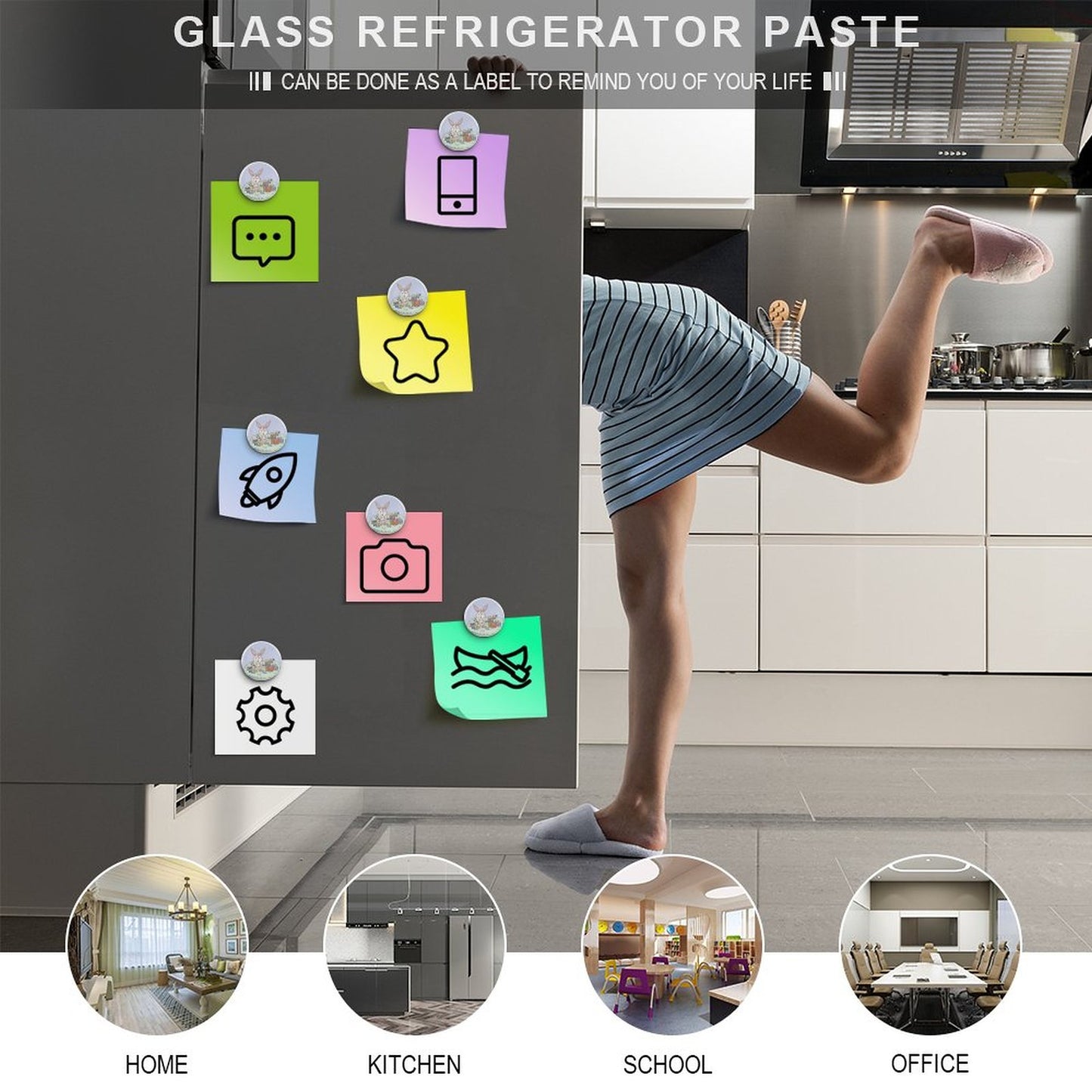 Imanes de Refrigerador Personalizados de Cristal | Foto Magnética Redonda 4cm