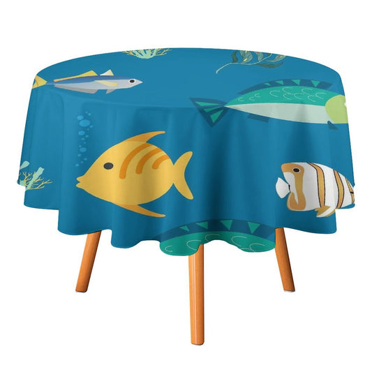 Mantel Redondo Personalizado | Transforma tu Mesa en una Obra de Arte