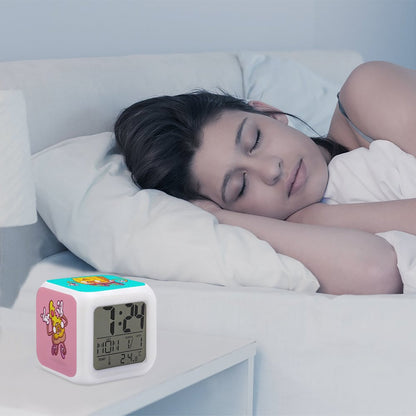 Reloj Despertador Cubo LED Personalizado | Fotos y 7 Colores