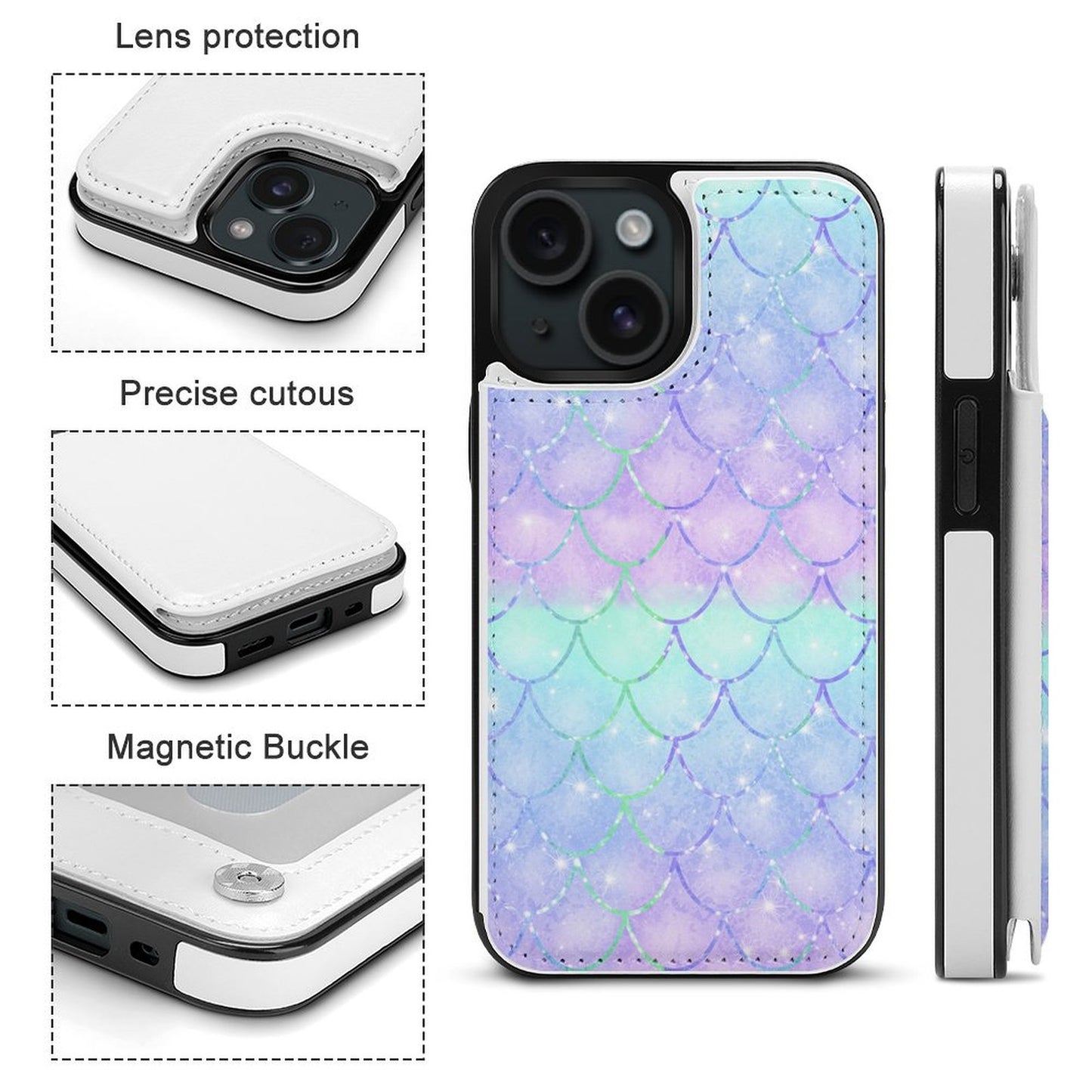 Funda Cartera iPhone 15 Personalizada | Protección Total + Tarjetero
