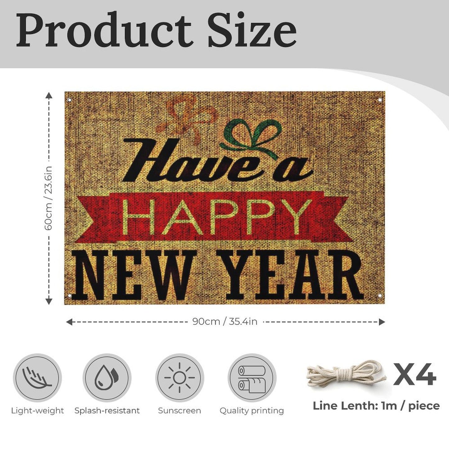 Pancarta de Tela Personalizada | Tu Mensaje, Audaz y a Prueba de Todo