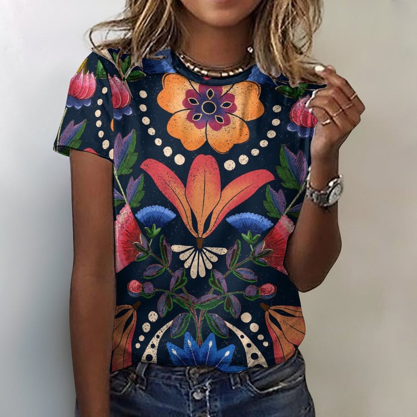 Playera de Algodón para Mujer Personalizada | Crea con tu Foto o Diseño