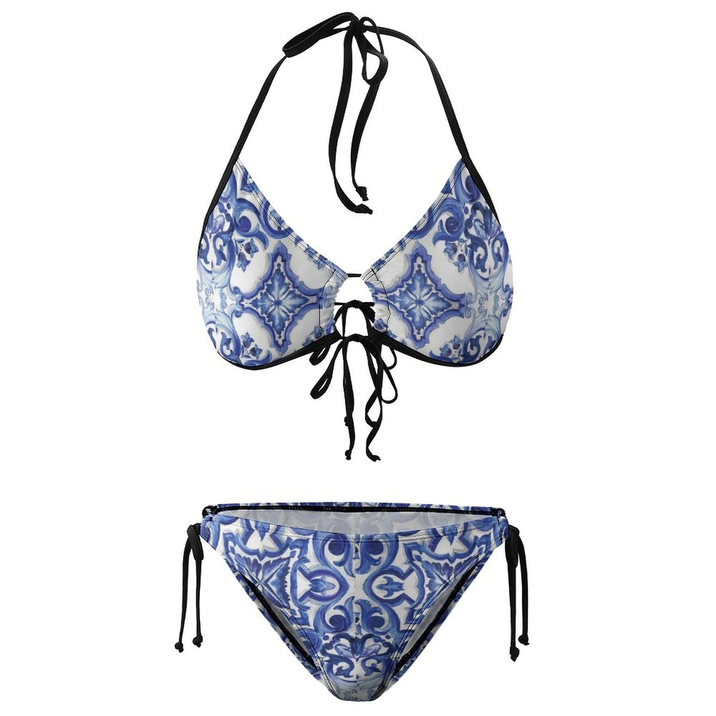 Bikini Personalizado de Dos Piezas | Traje de Baño con Cintas Ajustables