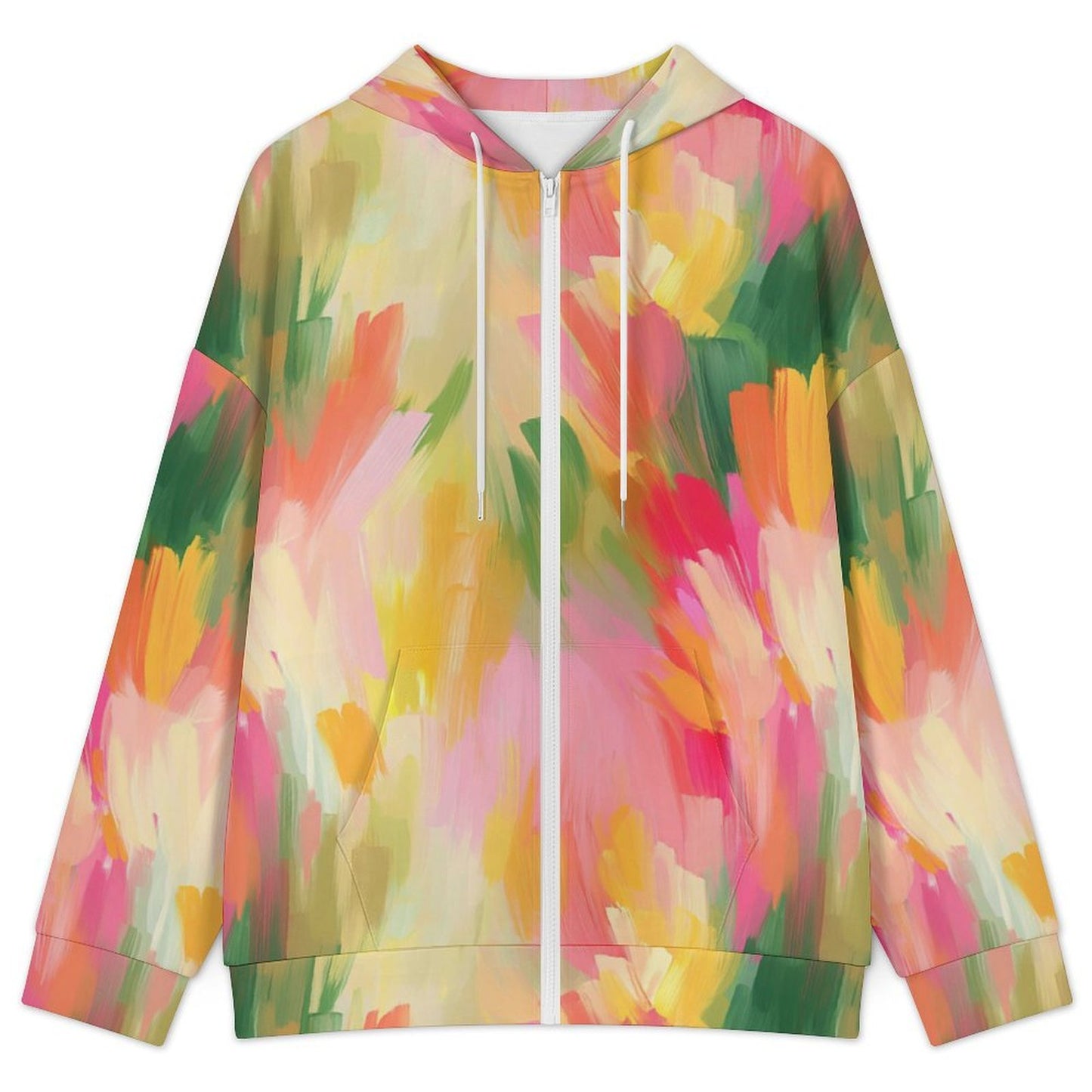 Sudadera con Capucha y Cierre Completo para Mujer en Tela Aireada Personalizable