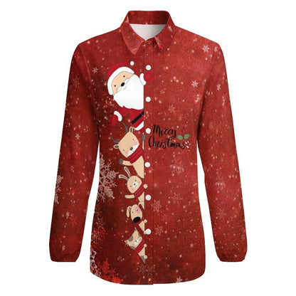 Blusa Retro de Botones para Mujer | Camisa Casual Personalizable