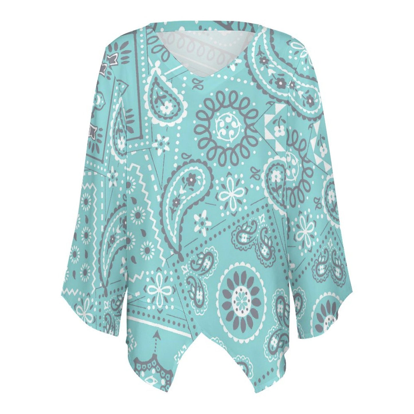Blusa Chiffon Manga Larga Transparente | Top Playa Boho
