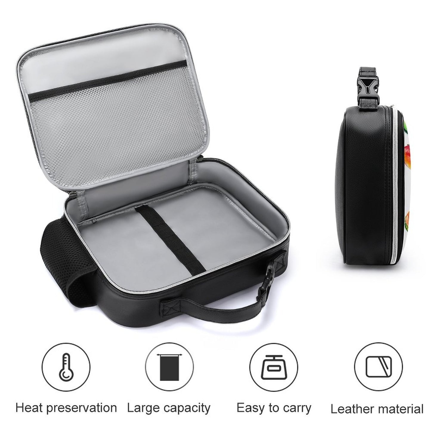 Lonchera Térmica de Piel para Mujer | Bolsa de Almuerzo Elegante